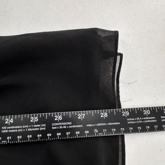 American Outfitter Black Tiered Ruffle 4 Mini Dress Adjustable Spaghetti Straps - Picture 4 of 10